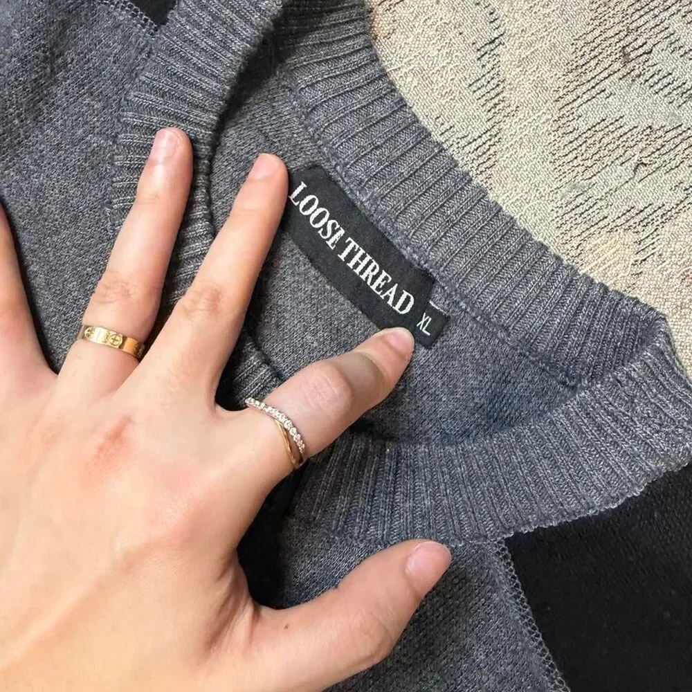 Loose Thread Men's Grey Sweatshirt